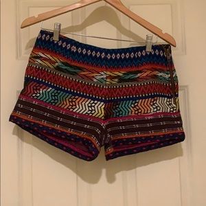 Tribal woven shorts